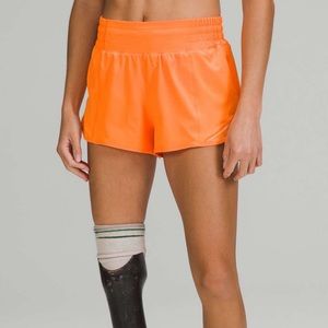 RARE Orange Soda lululemon Hotty Hot Shorts